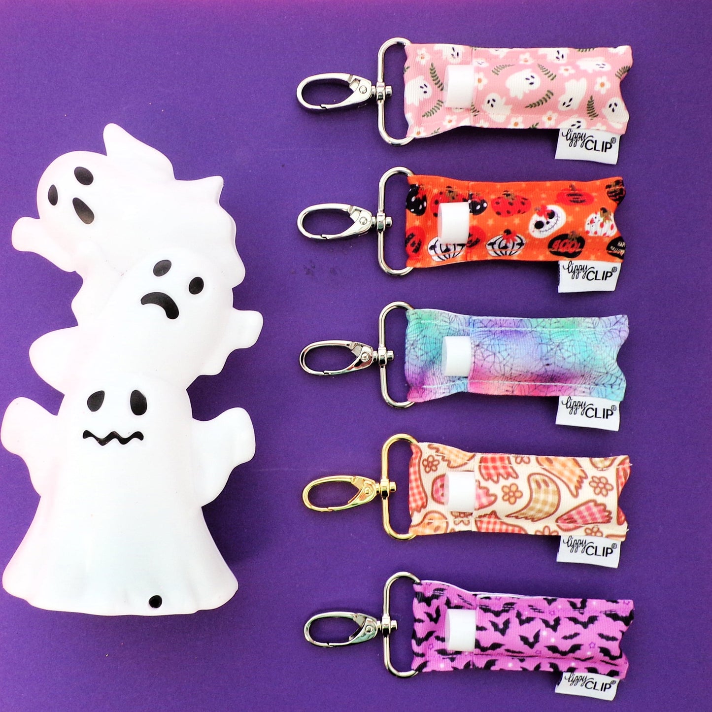 Gingham Ghosts LippyClip® Lip Balm Holder