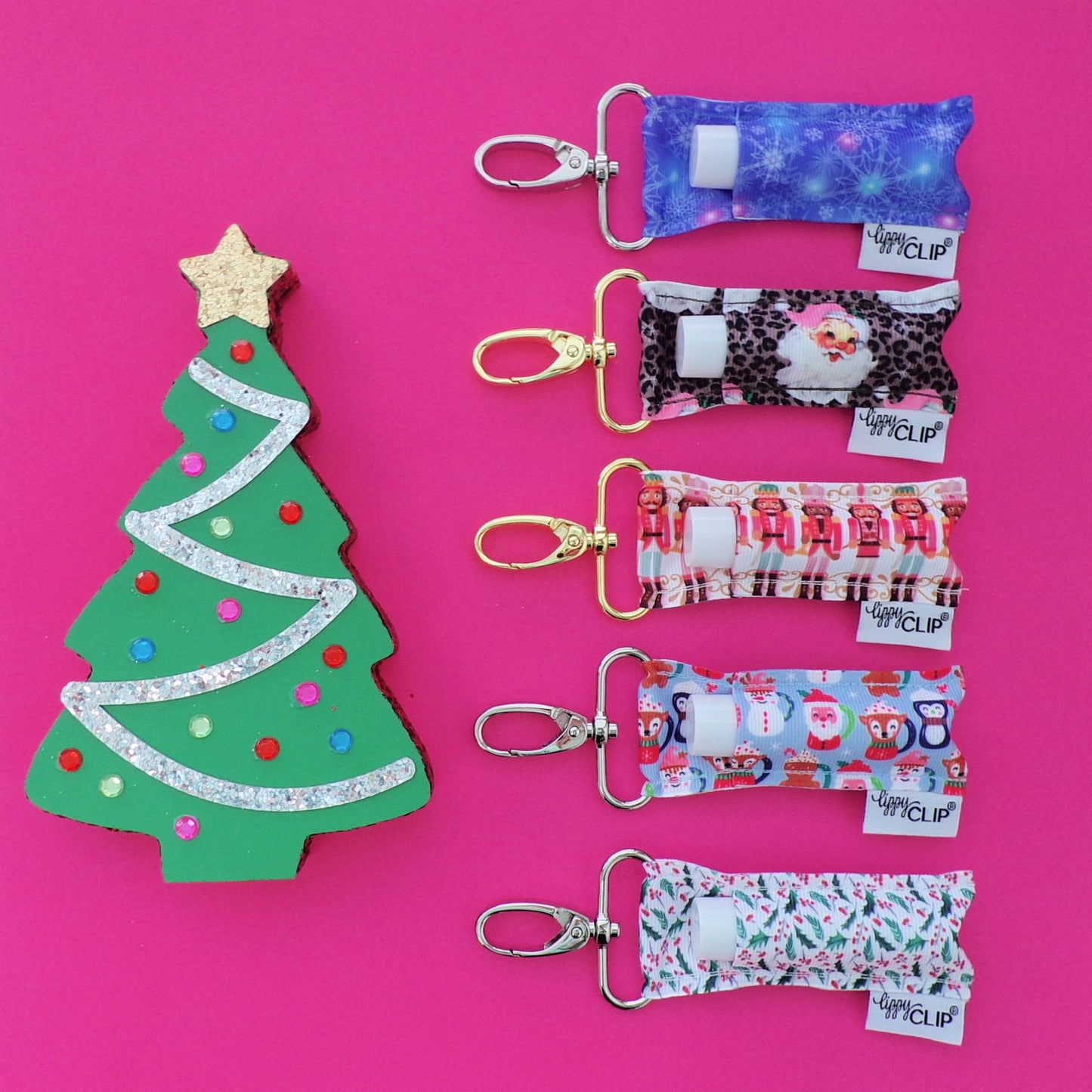 Frozen Snowflakes LippyClip® Lip Balm Holder
