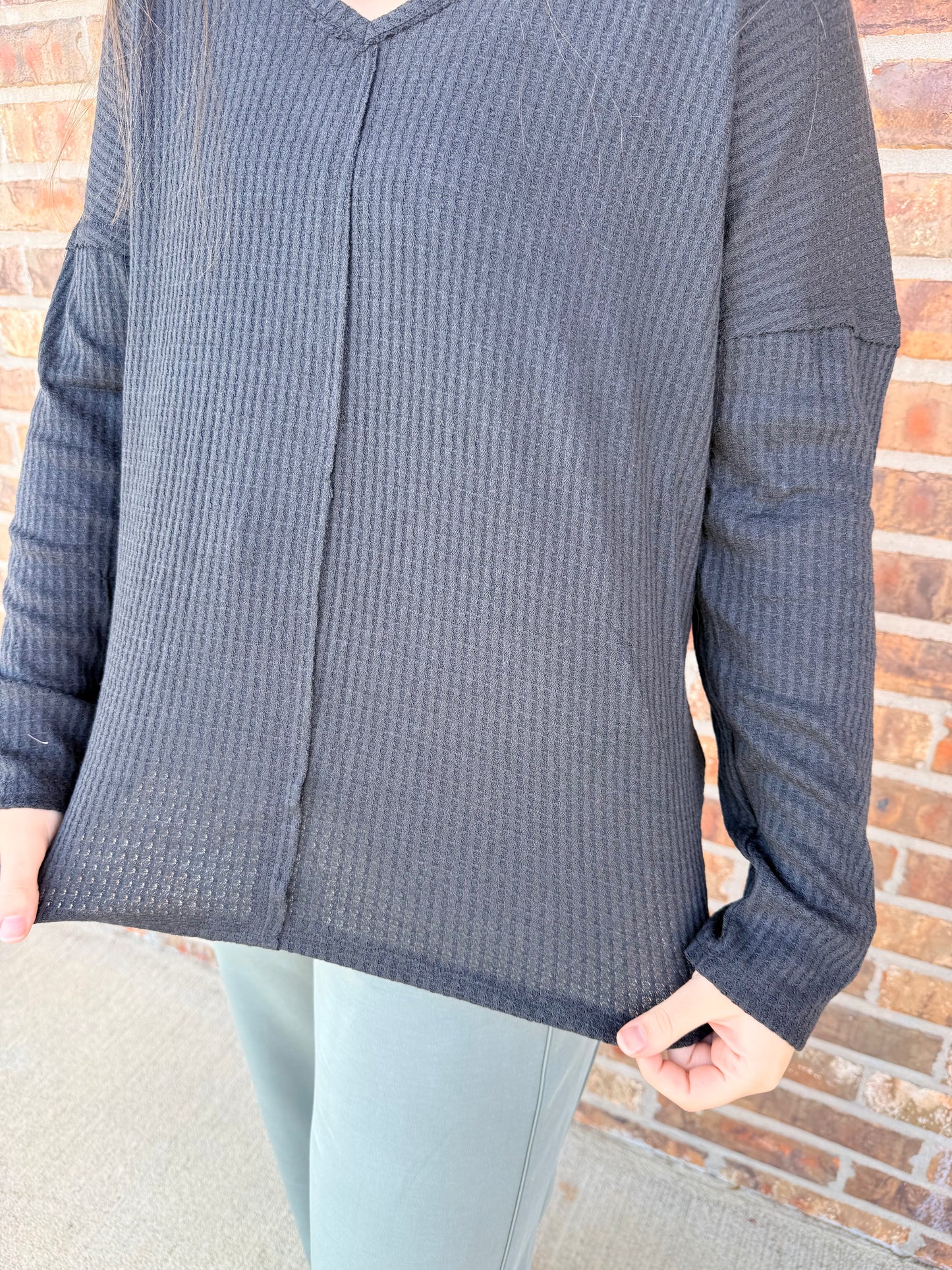 Grayson Thermal V-Neck Top