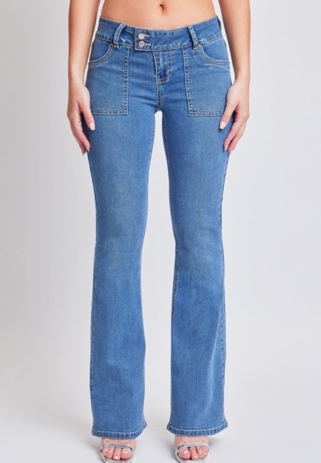 Flap Pocket Flare YMI Jeans
