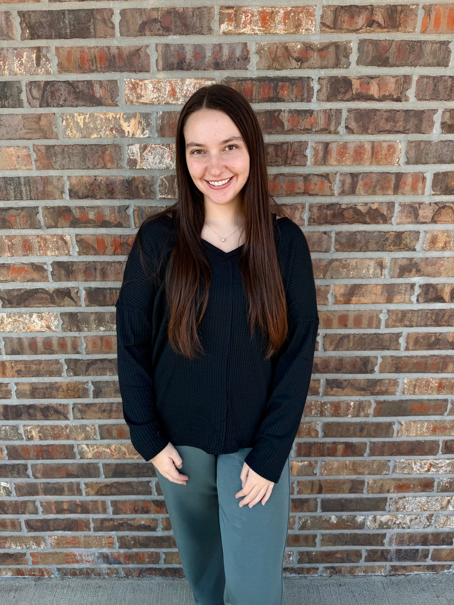 Grayson Thermal V-Neck Top