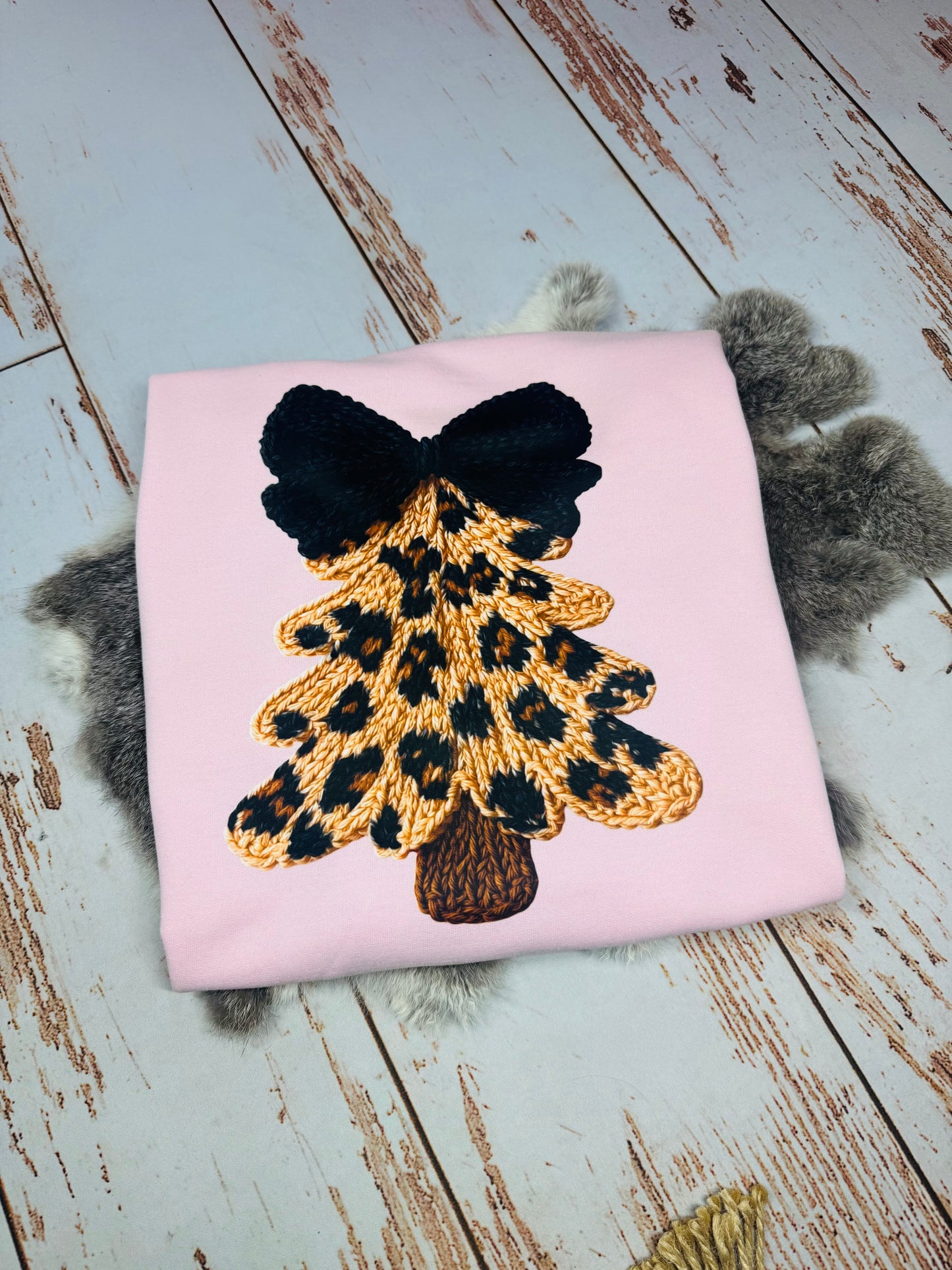 Faux Leopard Christmas Tree