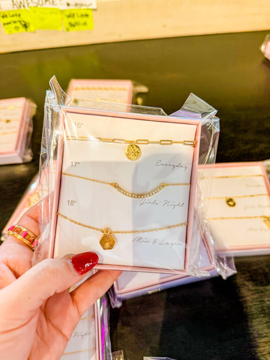 3 Piece Necklace Pendant Set