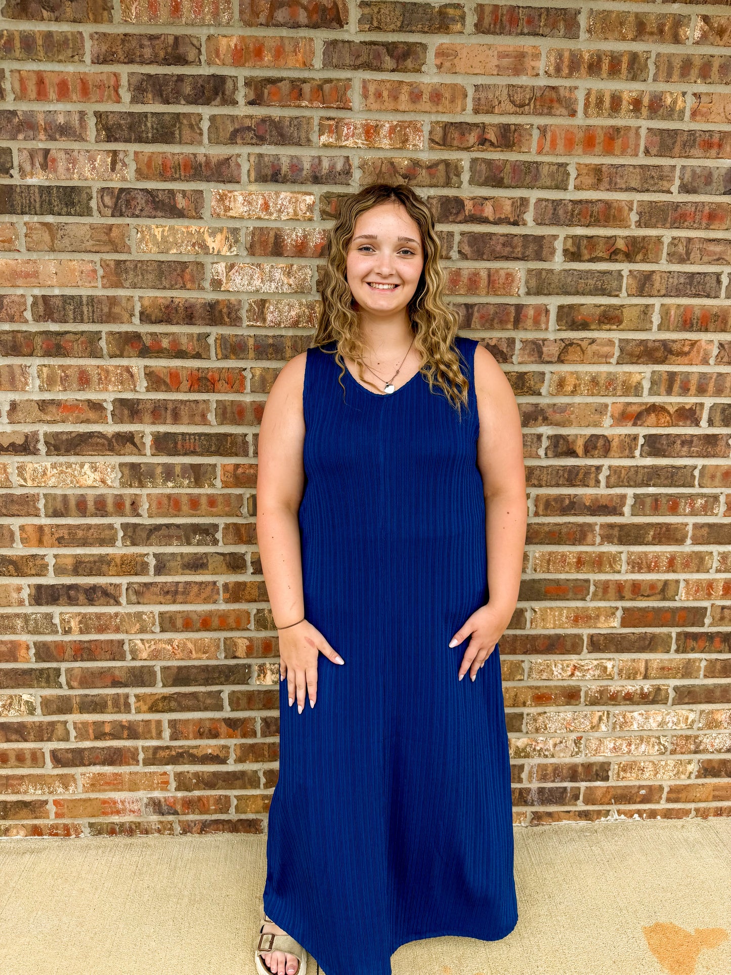 Molly Pleated Maxi Dress