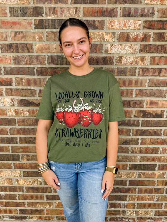 Locally Grown Strawberry Tee