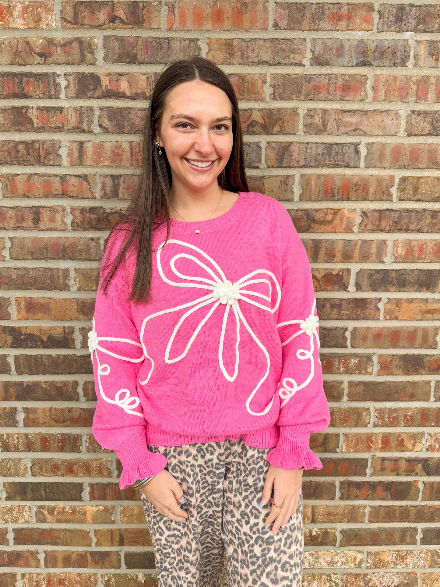 Lila Corded Bow Sweater