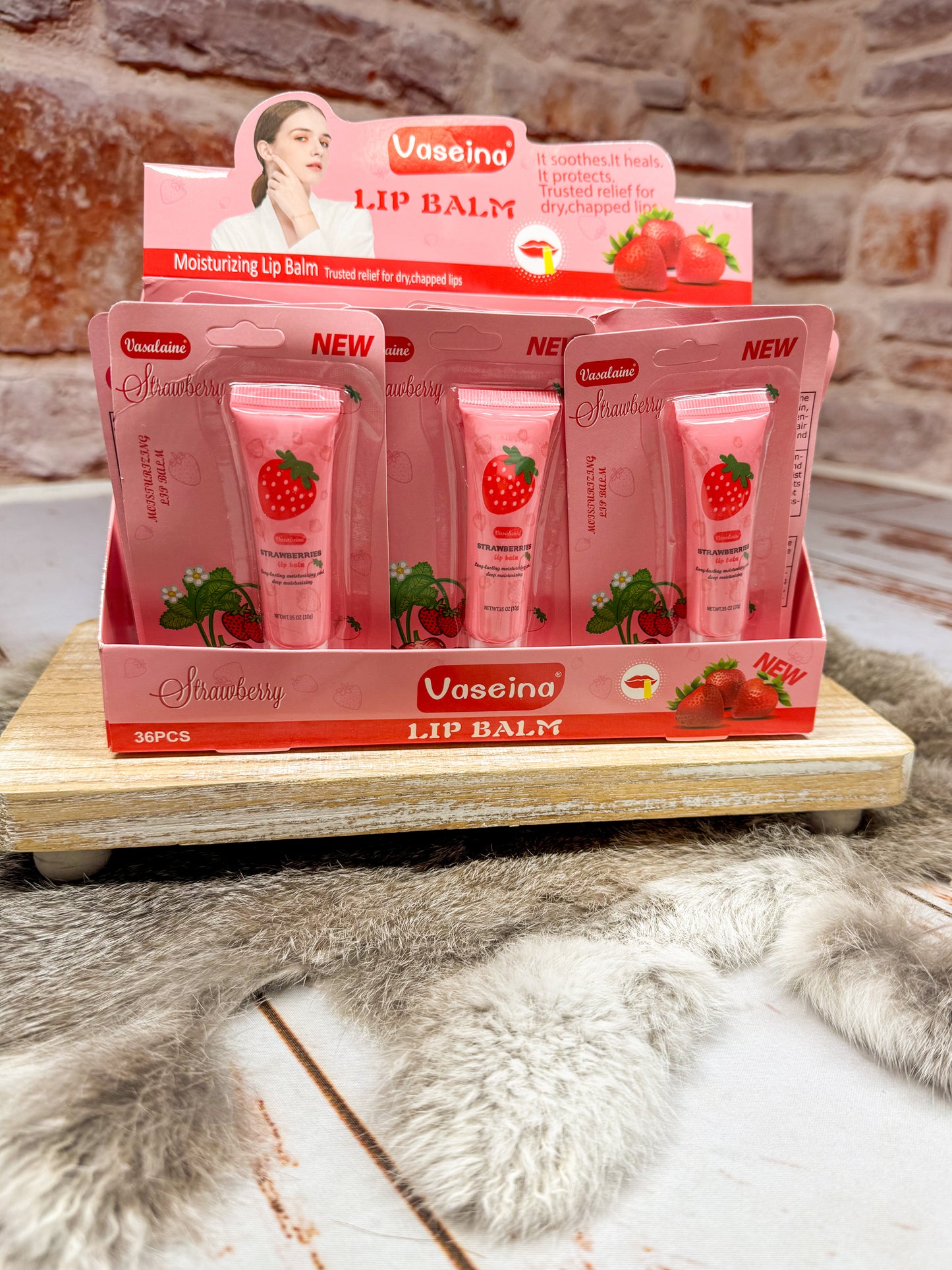 Squeeze Strawberry Lip Balm