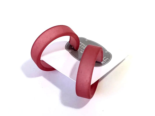 Portland Frosted Hoop Earring