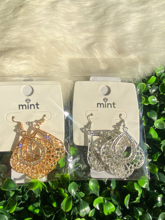 Bedazzled Teardrop Earrings