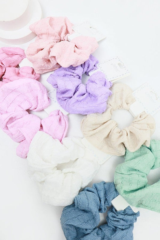 Large Textured Scrunchie
