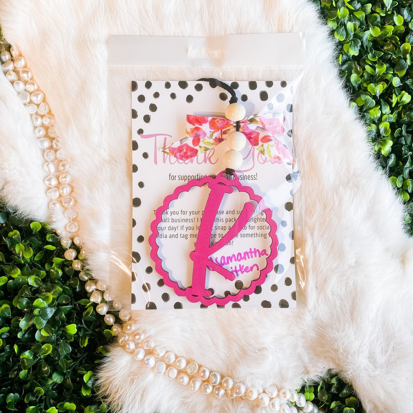 Colored Letter Car Charms