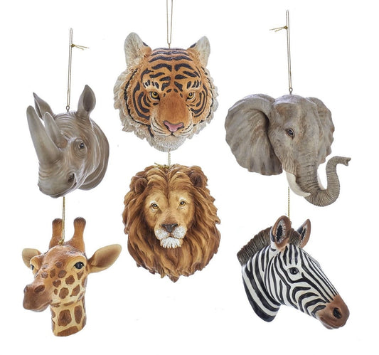Safari animal ornaments