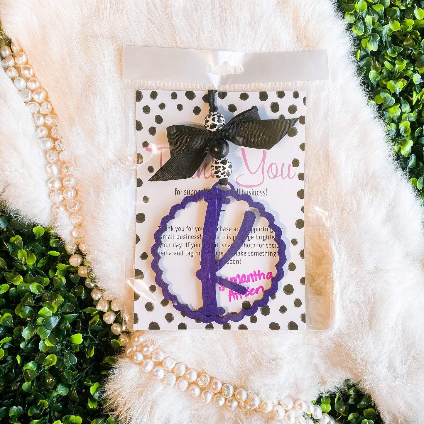 Colored Letter Car Charms