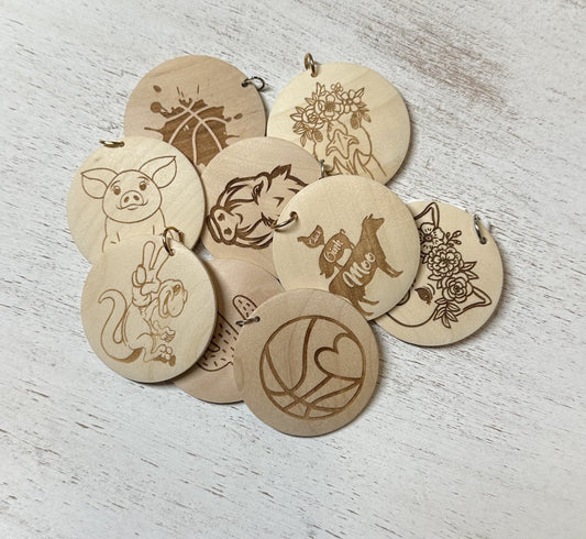 Key Chain Graphic Charms