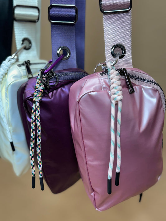 Metallic Iris Crossbody Bag