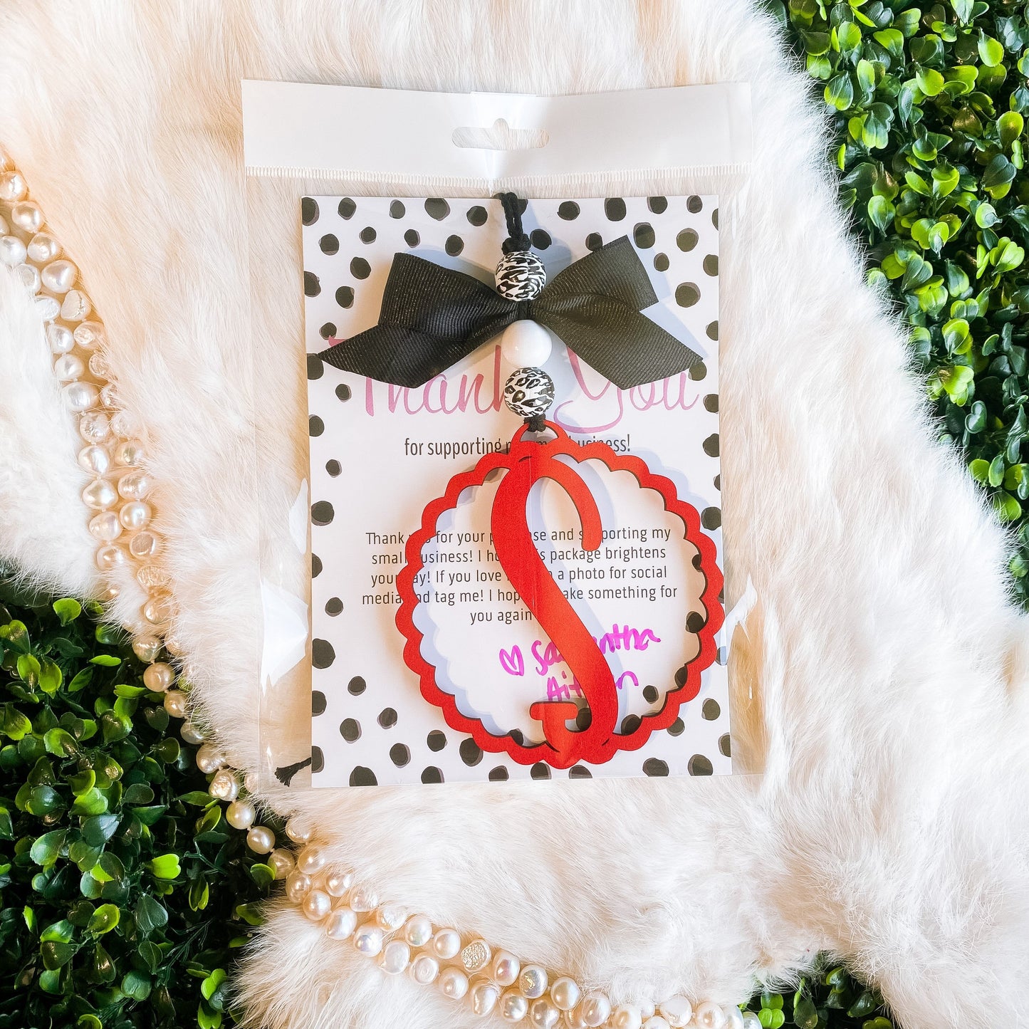 Colored Letter Car Charms