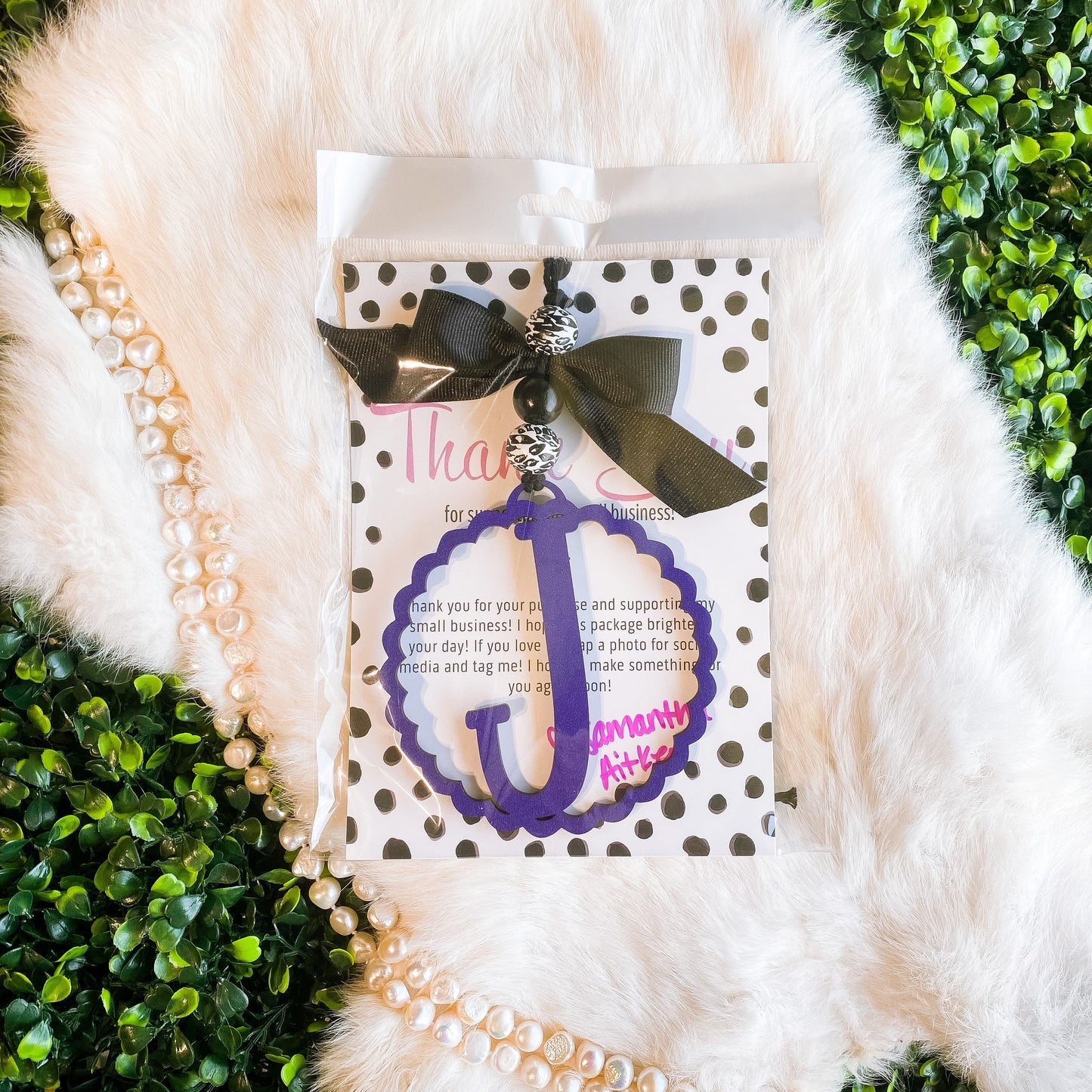 Colored Letter Car Charms