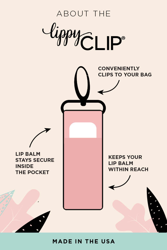 Leopard Hearts LippyClip® Lip Balm Holder