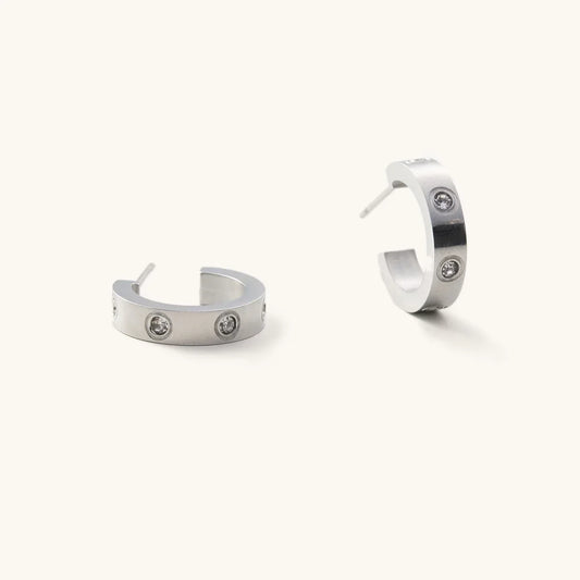 Corinne Waterproof Hoop Earrings
