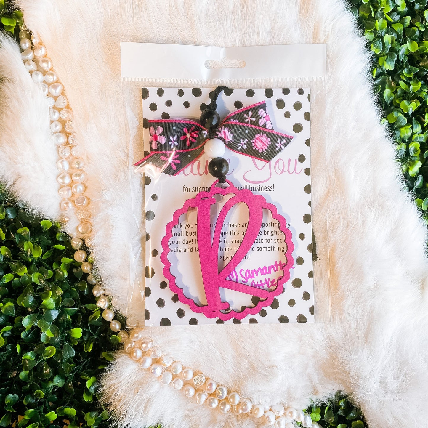 Colored Letter Car Charms