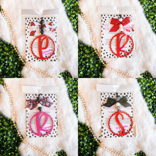 Colored Letter Car Charms