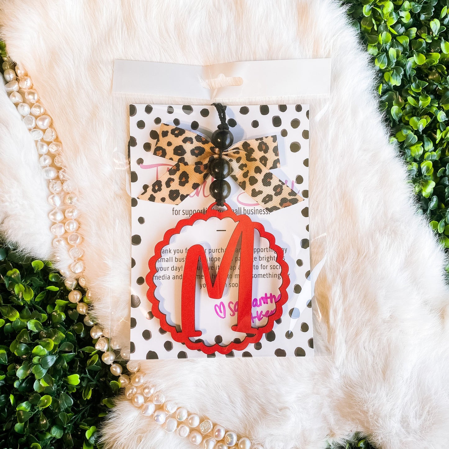 Colored Letter Car Charms