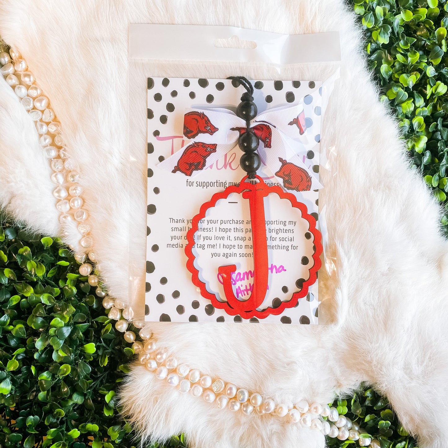 Colored Letter Car Charms