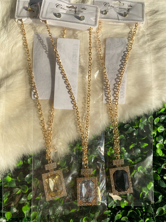 Large Square Jewel Necklace