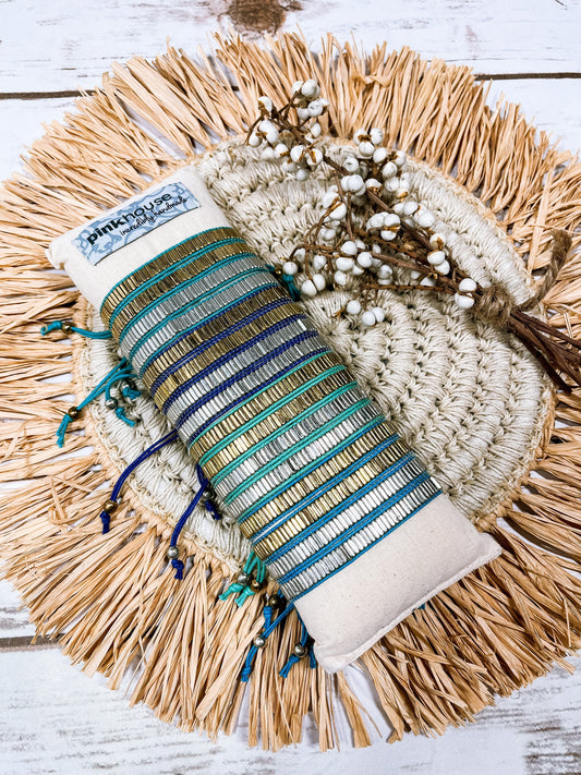 Tonal Metal Pull Bracelet